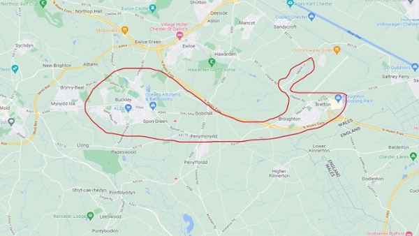 Catchment area for new patients